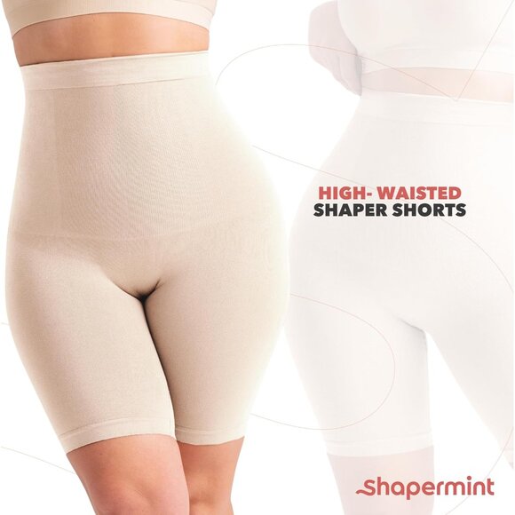 Women’s High-Waisted Shapewear Shorts Tummy Control Seamless Body Shaper - Picture 7 of 7
